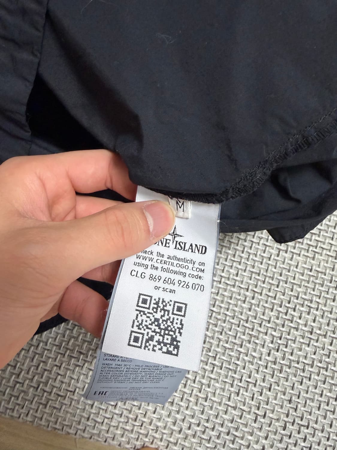 스톤아일랜드 나일론 셔츠자켓 블랙 M 상품이미지5