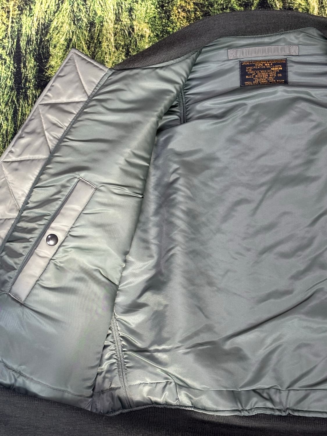 버즈릭슨 Ma-1 slender oirginal spec. green 상품이미지9