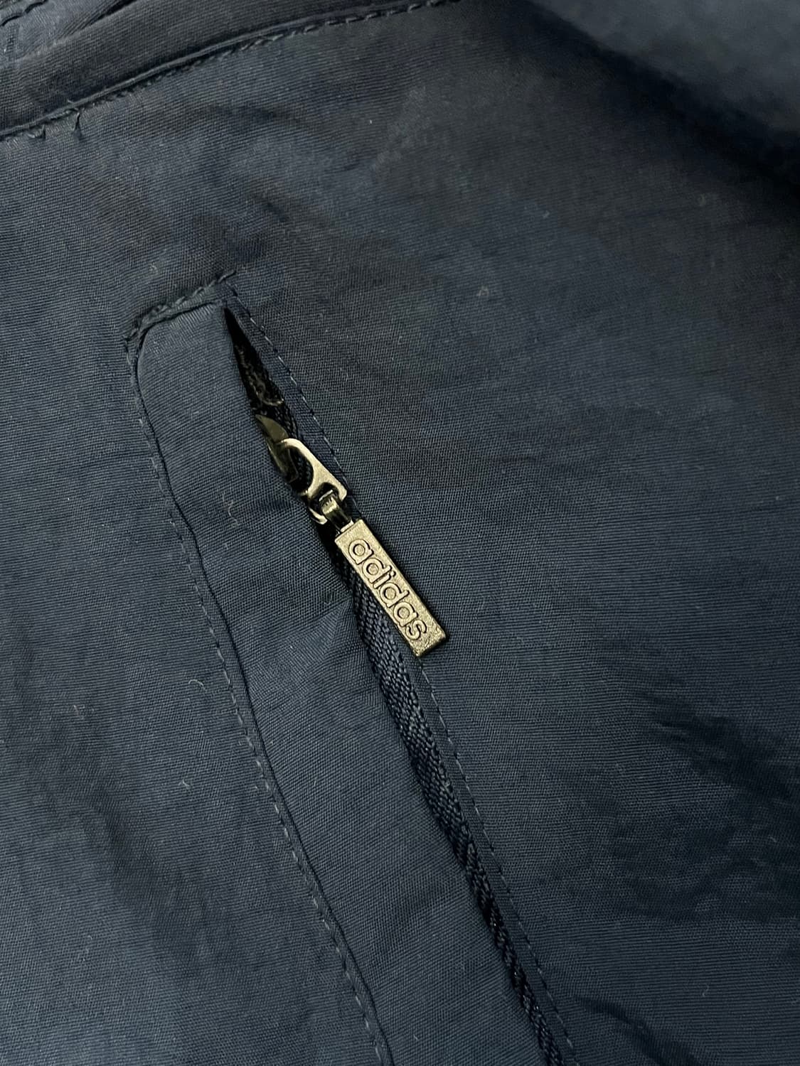 Adidas 올드 아디다스 사이드라인 레드/네이비 배색 후드 점퍼 상품이미지7