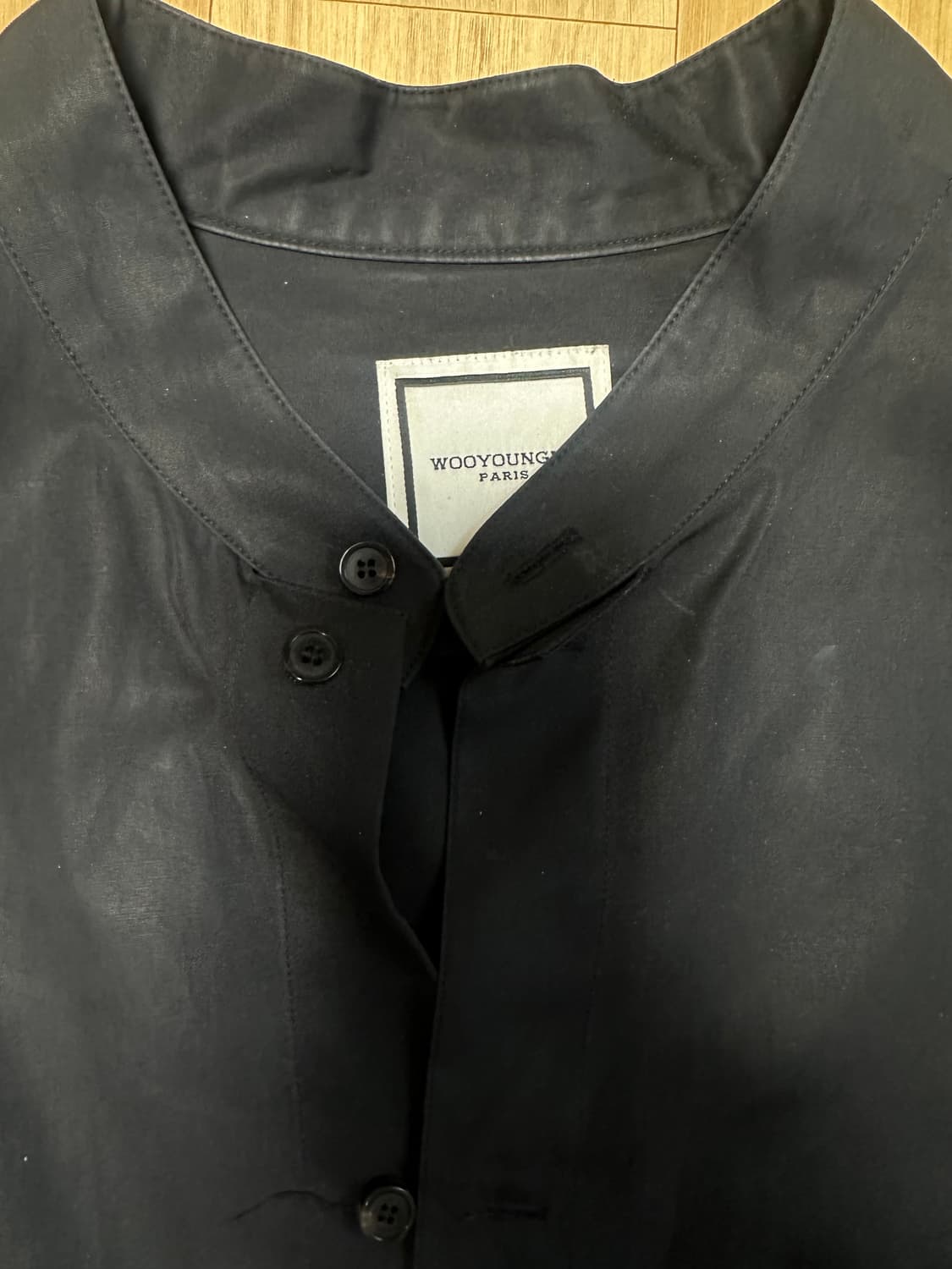 우영미 파리 블랙 레이어드 셔츠 상품이미지1