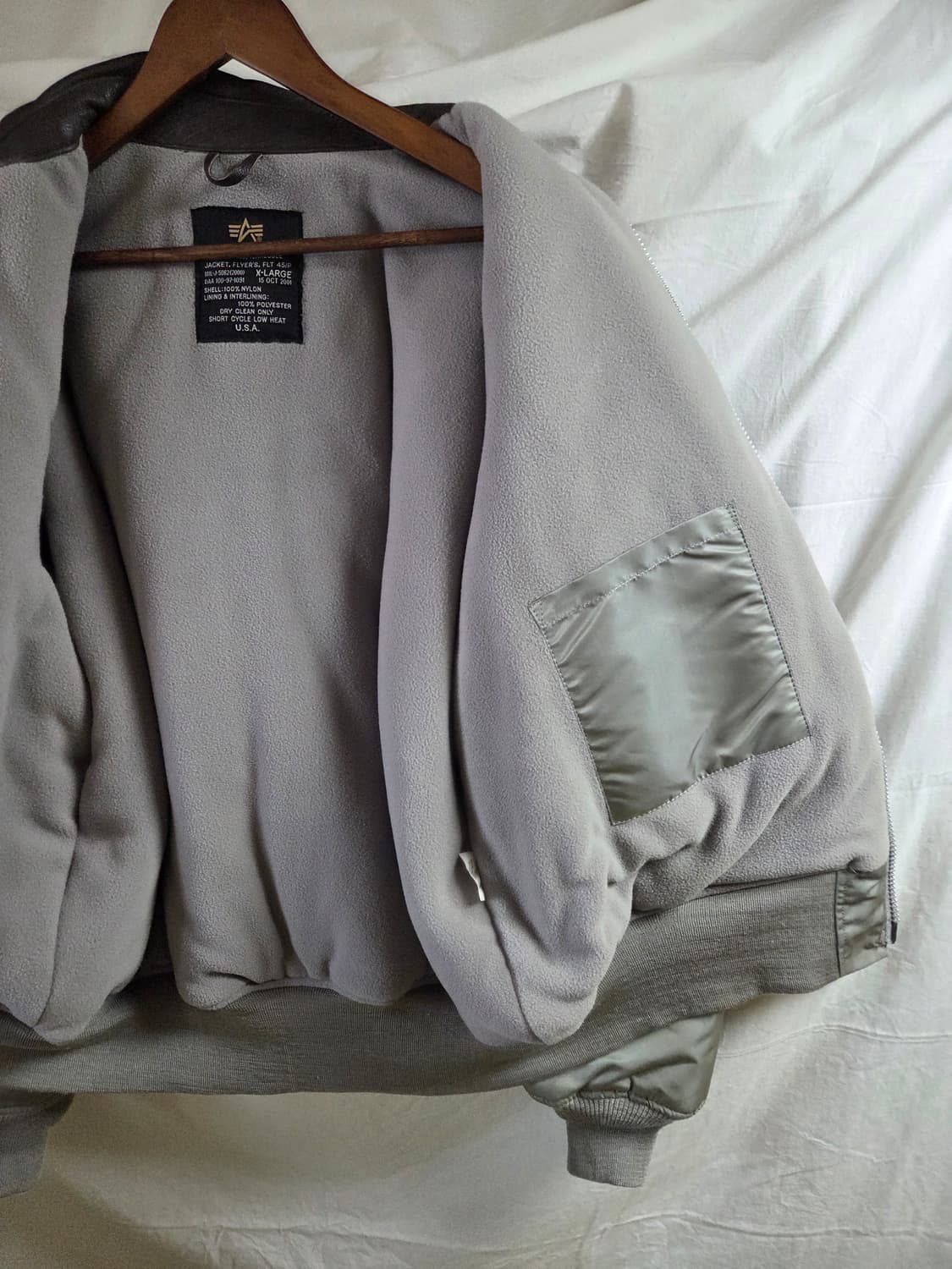 알파인더스트리 CWU-45P 플라이트 ma-1 봄버 자켓 상품이미지6