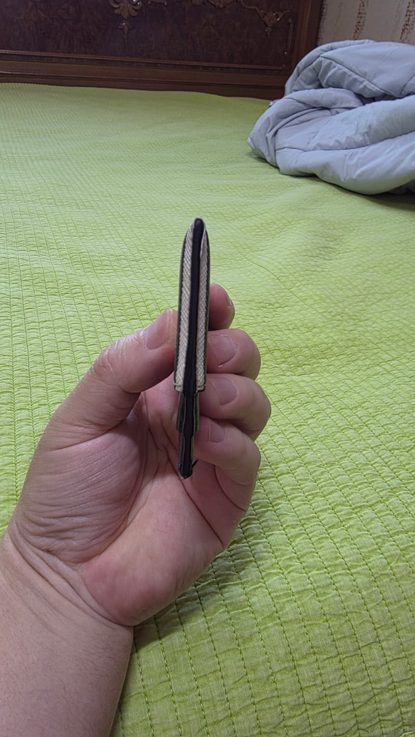 (정품) 버버리 아이콘 E-캔버스 샌돈 카드지갑/남녀공용/개인/팝니다. 상품이미지7