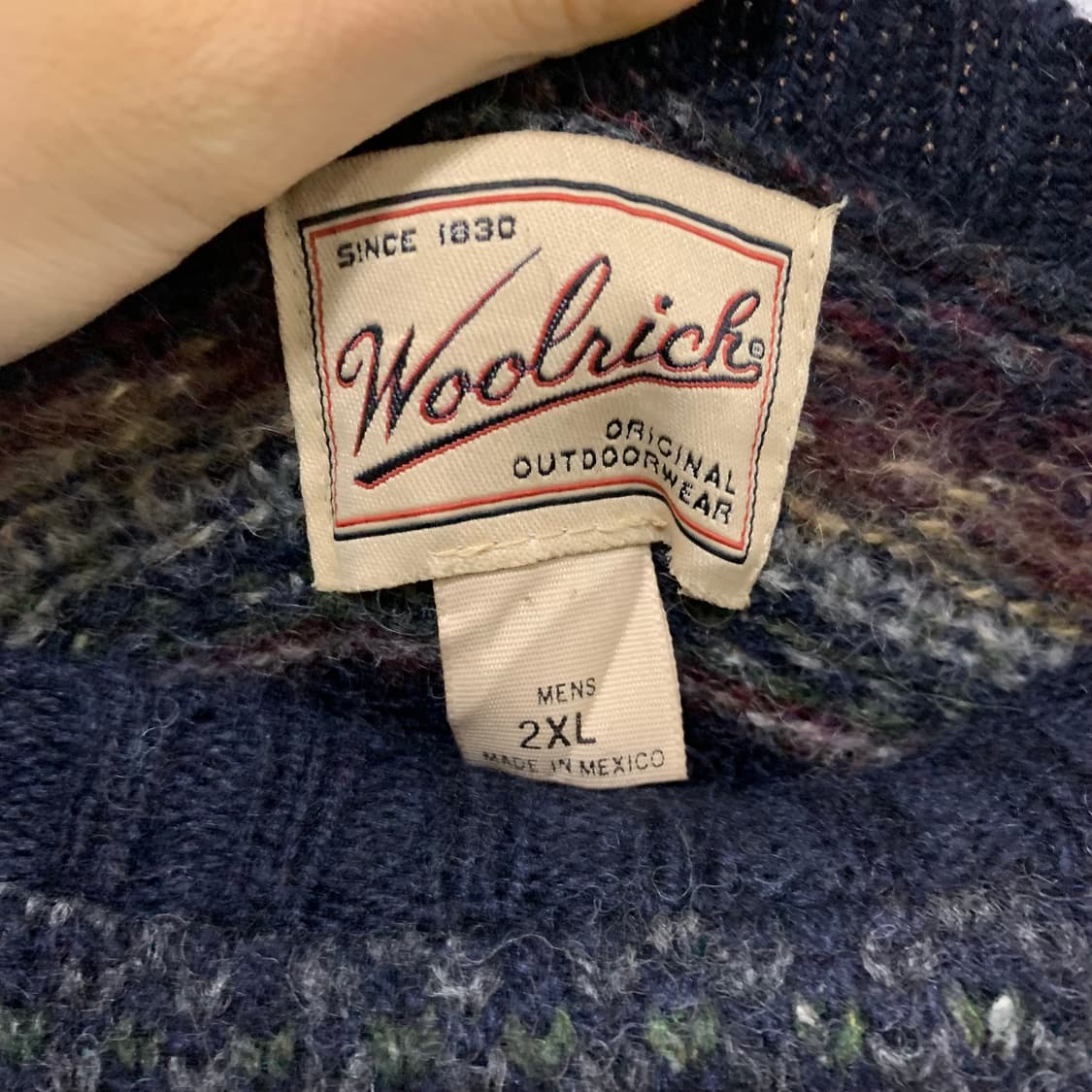 울리치 빈티지 패턴 긴팔 오버핏 니트 스웨터 남성 2XL 상품이미지7