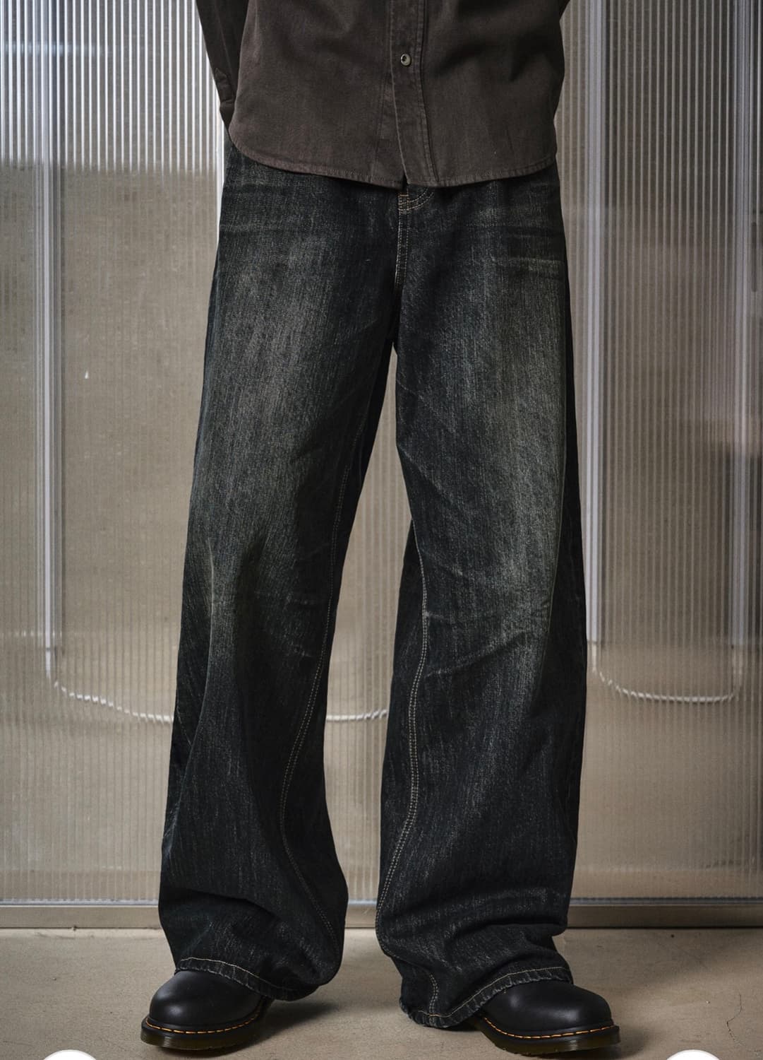 엘무드 빅보이 와이드 데님 팬츠 상품이미지4