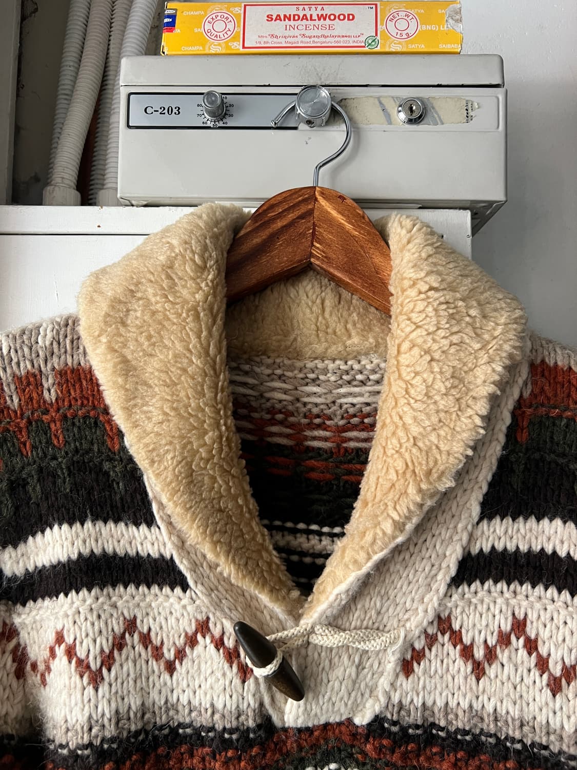 [M]USA 빈티지 에콰도르 숄카라 풀오버 스웨터 상품이미지2