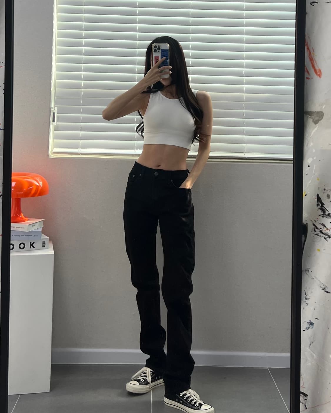 (허단39.5)리바이스 502 블랙-M1688 상품이미지2