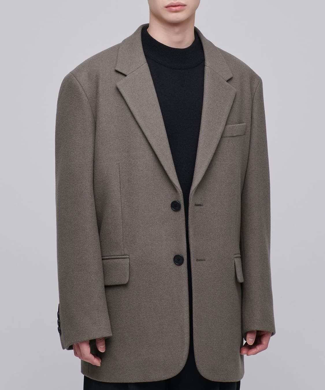 무신사스탠다드 울 멜튼 대디 오버사이즈 블레이져 상품이미지1