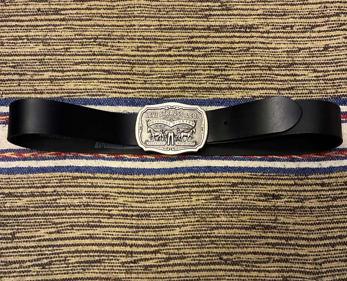 (30~34)Levis 리바이스 헤리티지 빅버클 소가죽 레더벨트  상품이미지1