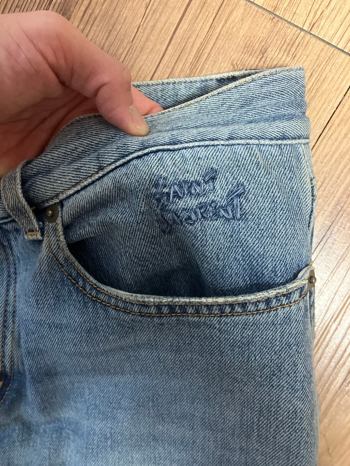 생로랑 데님 청바지 32 상품이미지2