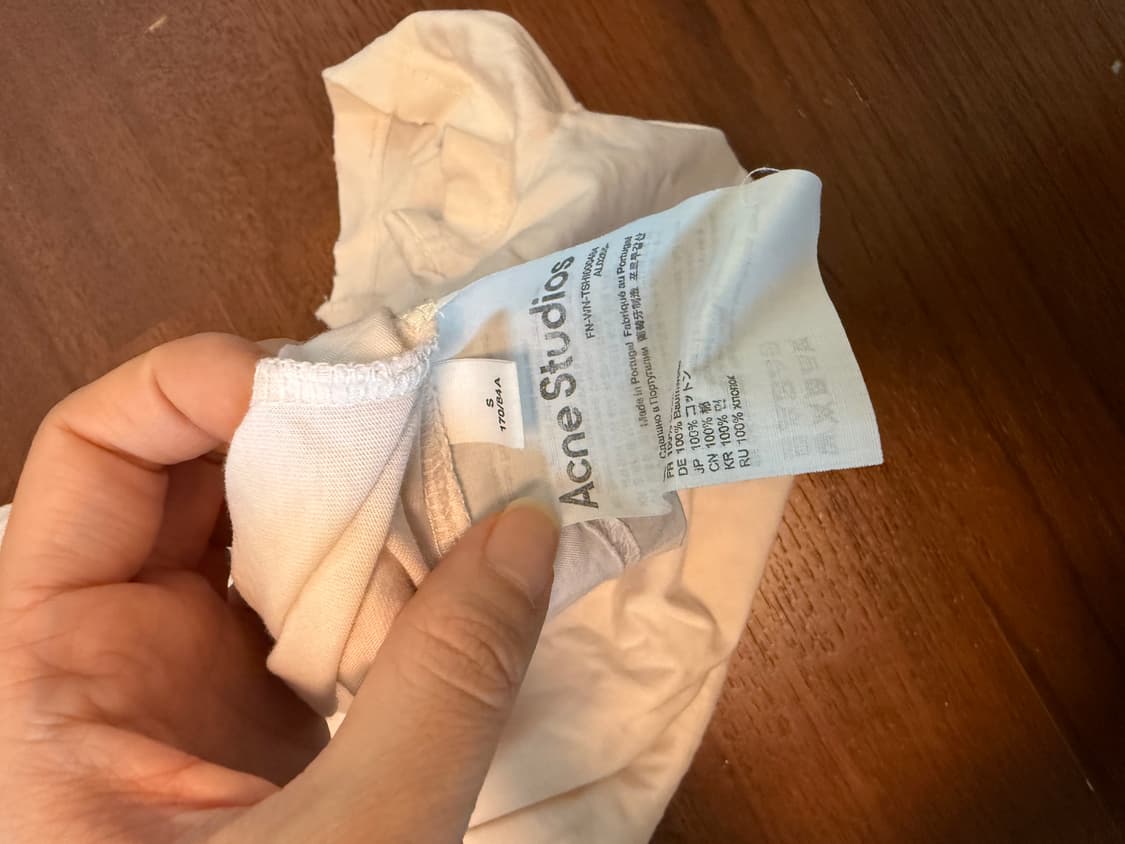 아크네 핑크 티셔츠 S 상품이미지2