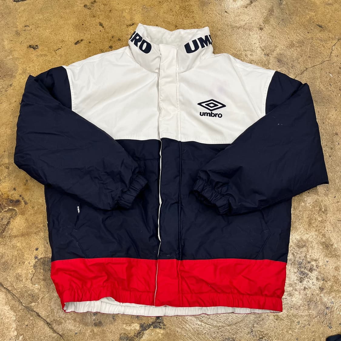 [정품/105] 엄브로 컬러블록 덕다운 패딩 자켓 b10 상품이미지2