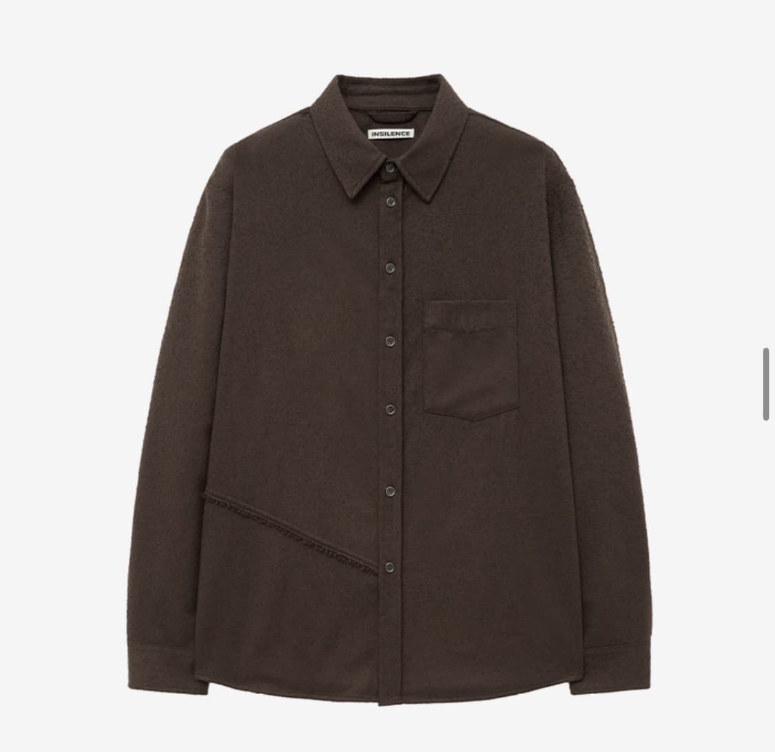 인사일런스 컷오프 네프 셔츠 DARK BROWN L사이즈 상품이미지1