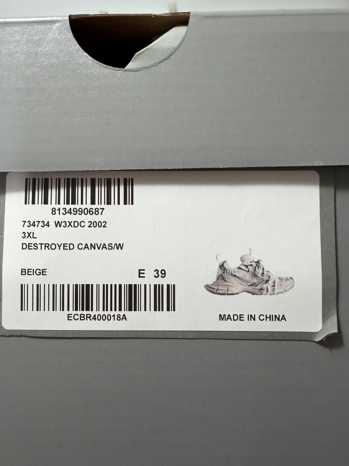 발렌시아가 더티 컷 아웃 3XL 스니커즈 (255 260)  상품이미지8