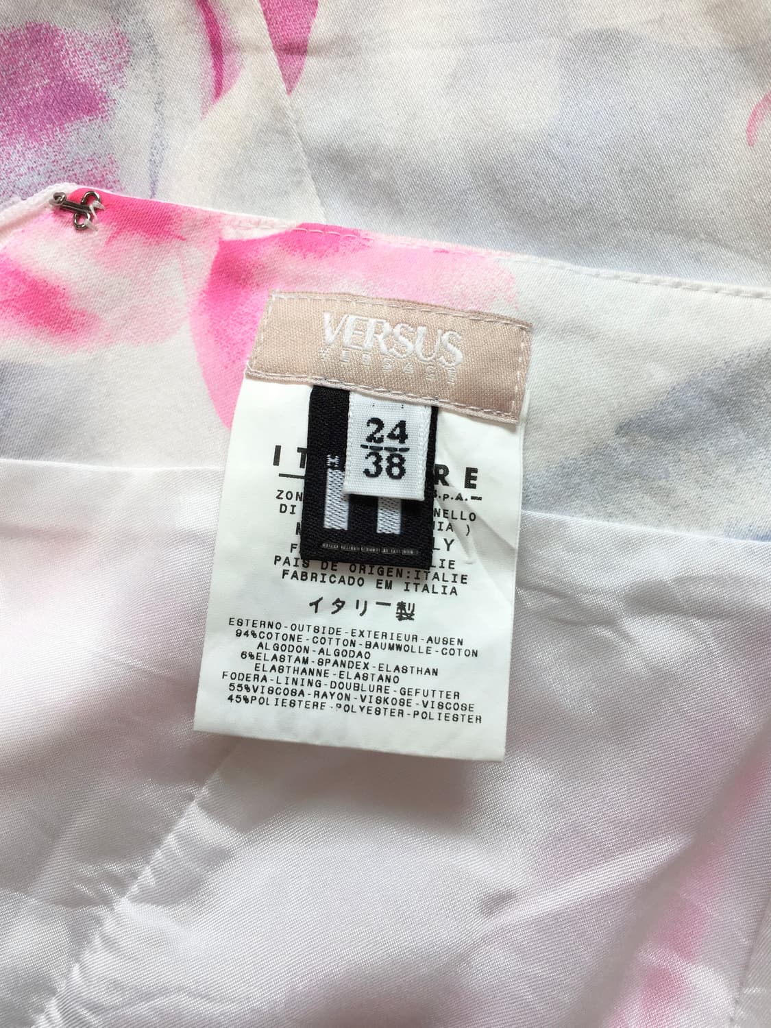 Versus 1990’s airbrush Rose mini dress 상품이미지8