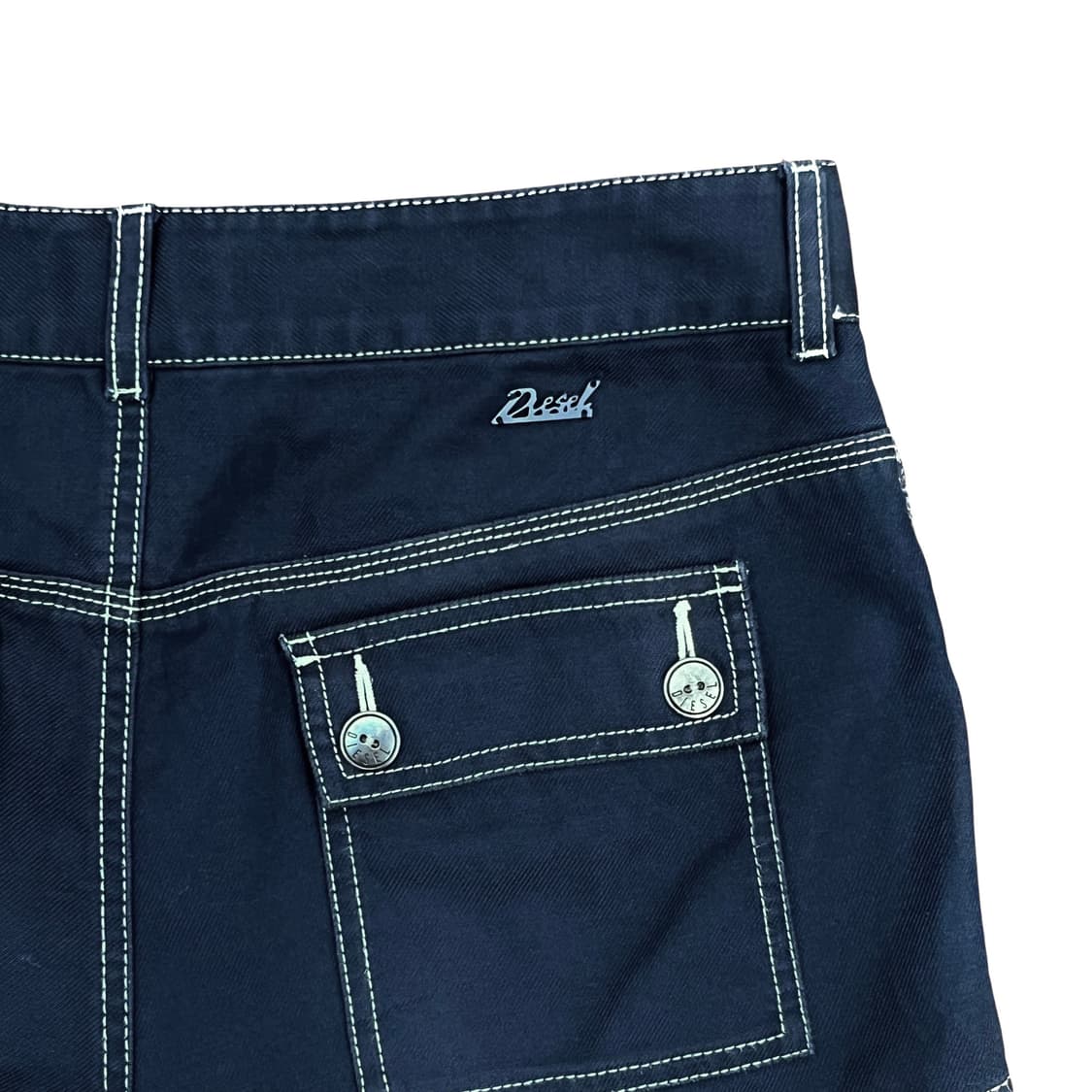 Diesel, Navy Stitch Micro Shorts 상품이미지5