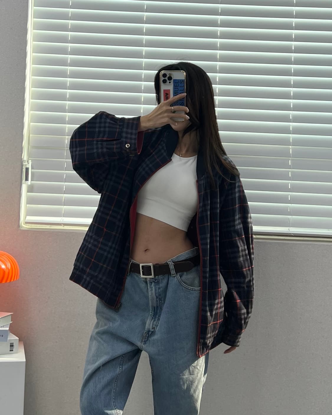 (48)90'S 버버리 양면 블루종-M1781 상품이미지10