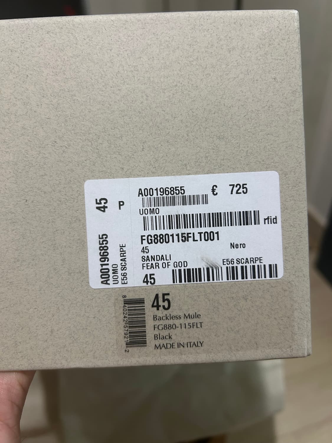 피어오브갓 블랙 카프스킨 로퍼 슬리퍼 상품이미지8