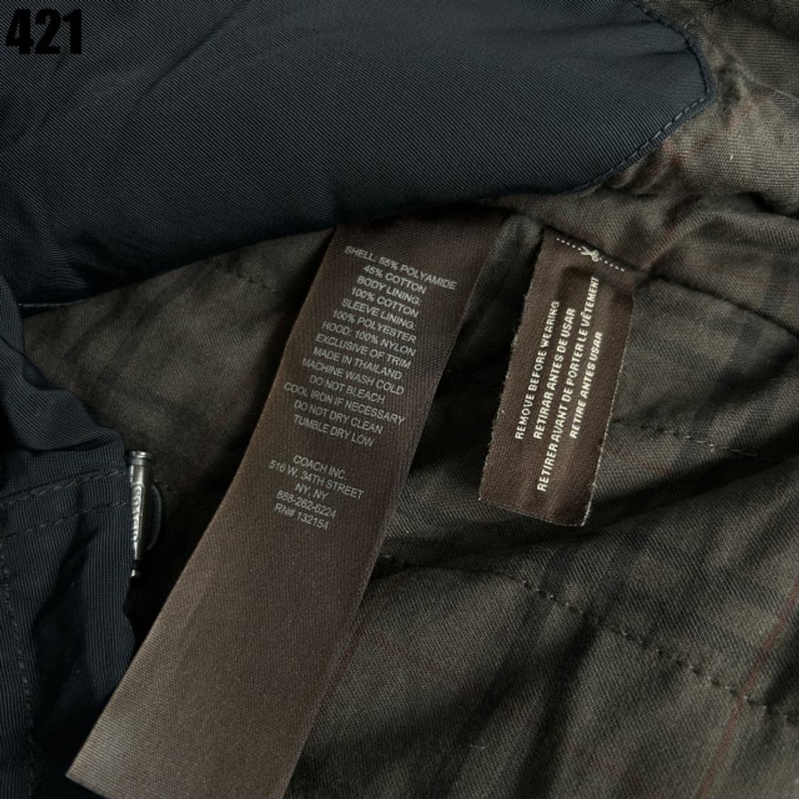 코치 블랙 야상 자켓 상품이미지3