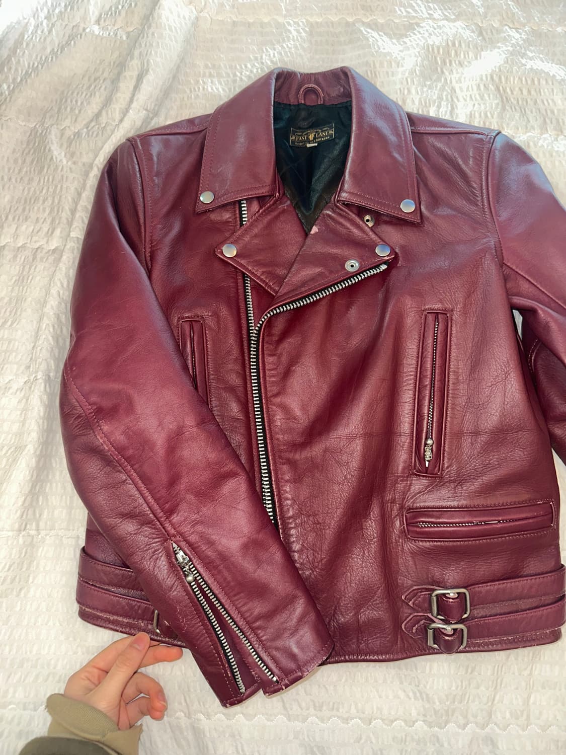 FASTLANE 가죽 라이더 자켓 상품이미지2