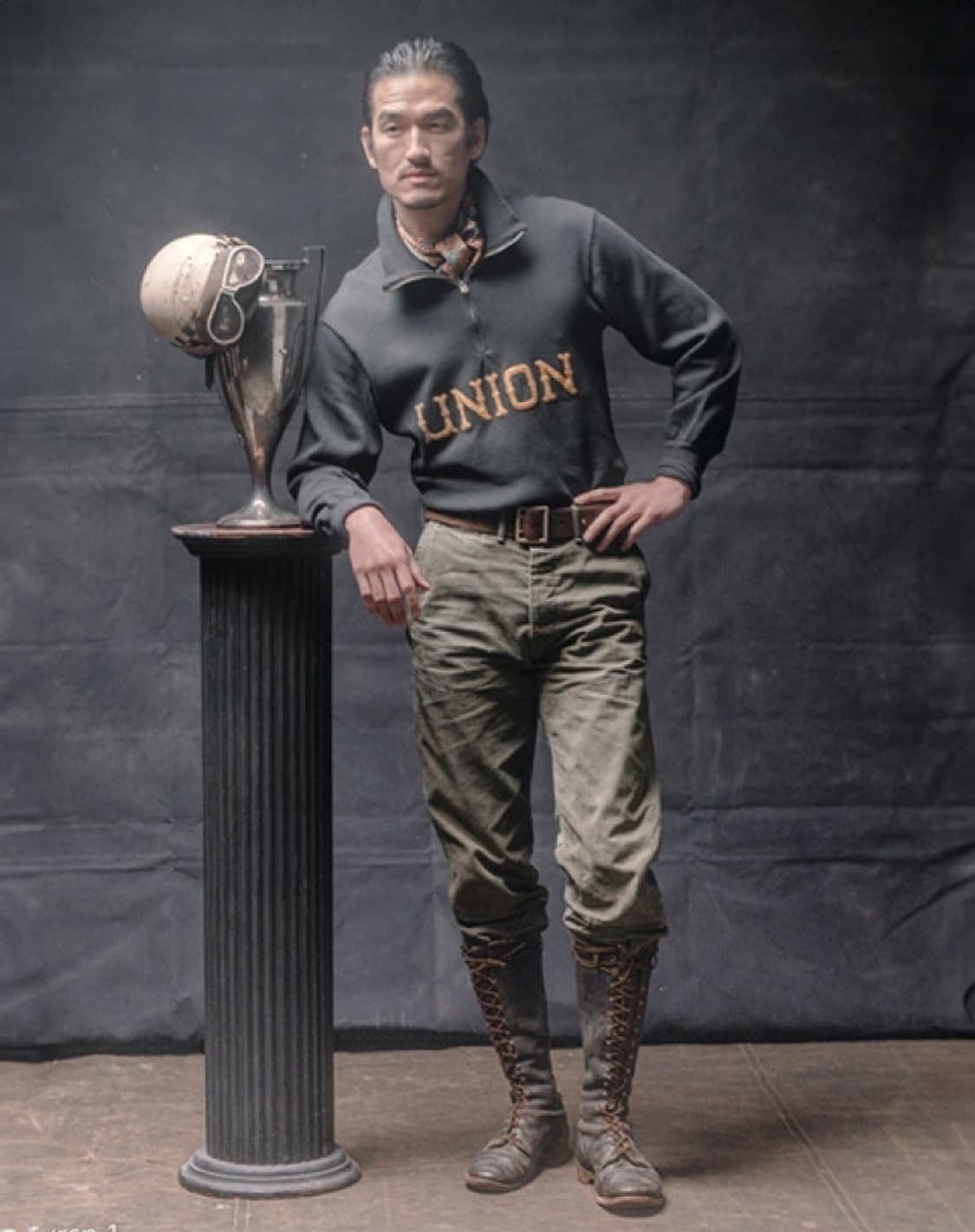 더블알엘 RRL 유니온 아플리케 하프집업 니트 상품이미지1