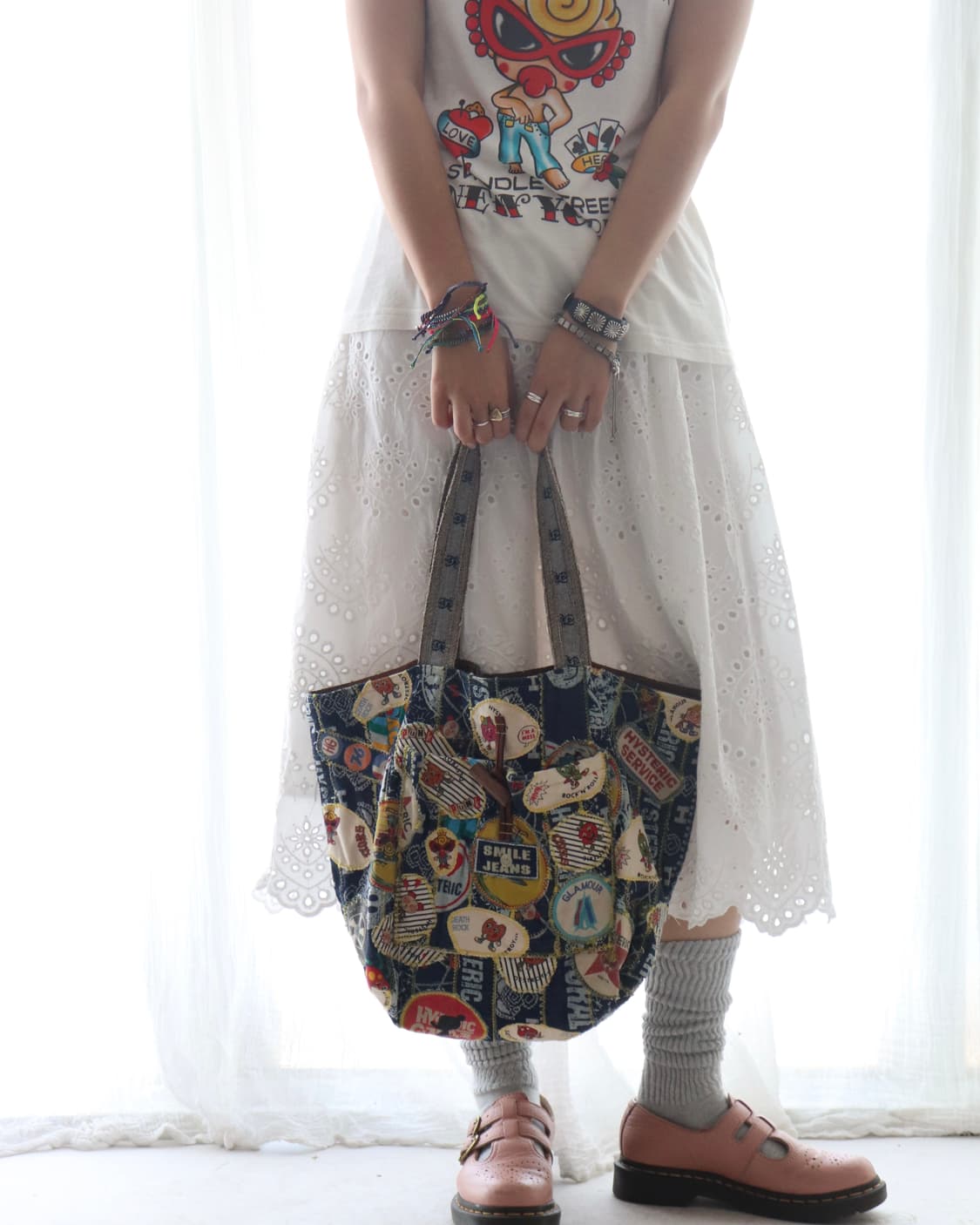 [Hysteric Mini] Patchwork Denim Tote Bag 상품이미지1