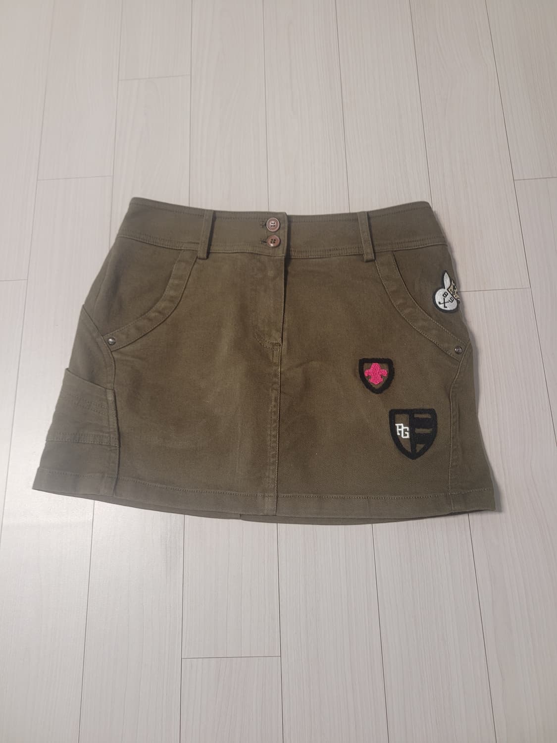 🧡 PEARLY GATES 카키 골프 스커트 (내장 이너팬츠) 판매해요 상품이미지2