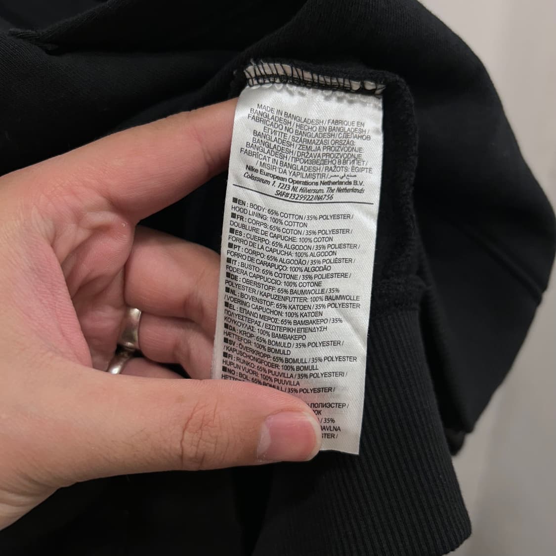 나이키 스우시 자수로고 코튼 오버핏 후드집업 상품이미지4