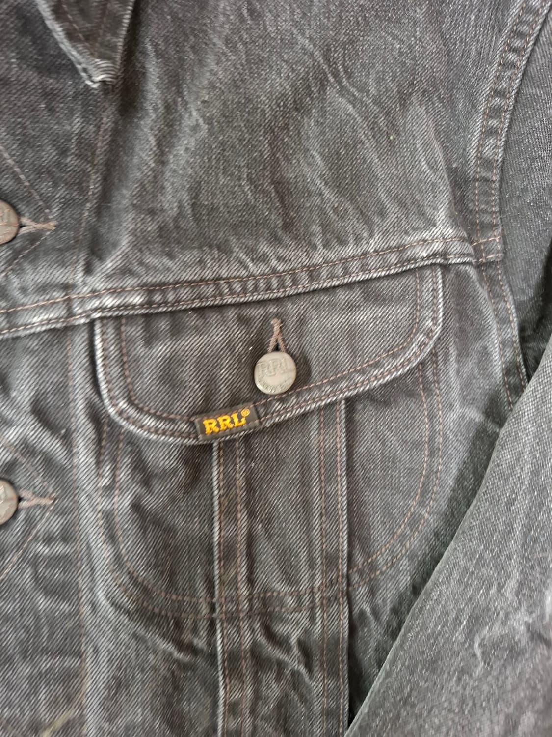 M RRL 리랜드 lot271 블랙 데님 자켓 상품이미지2