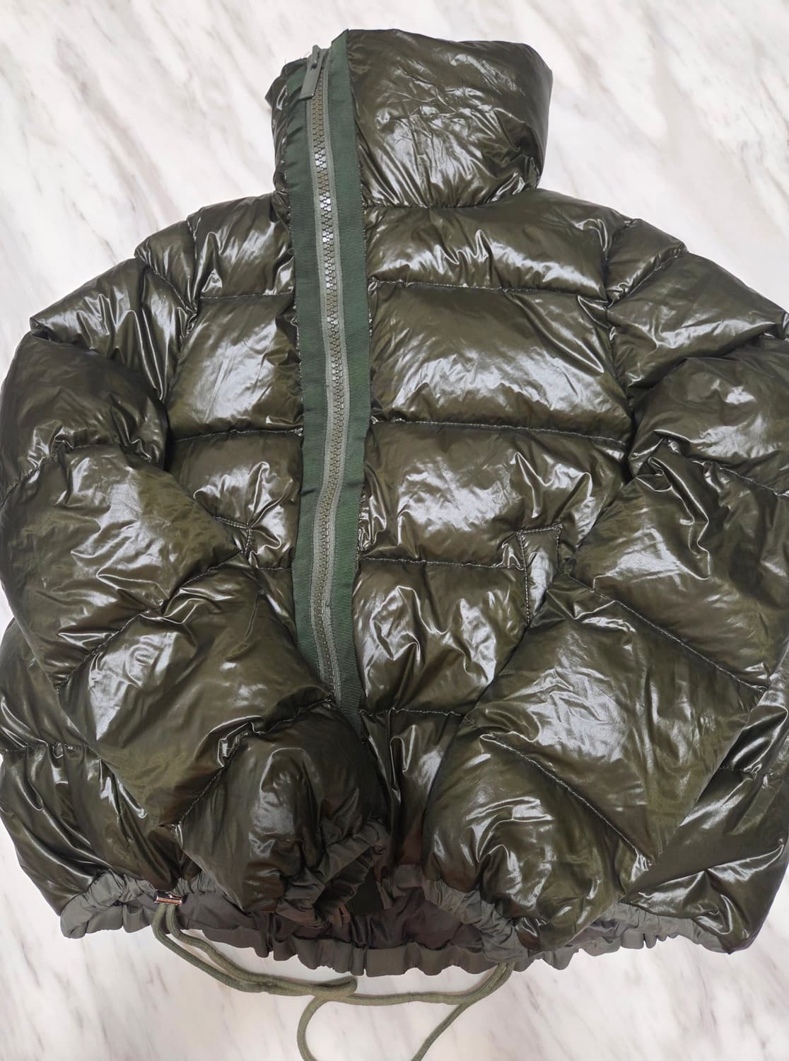 사카이 여성 사선 다운 패딩 상품이미지3