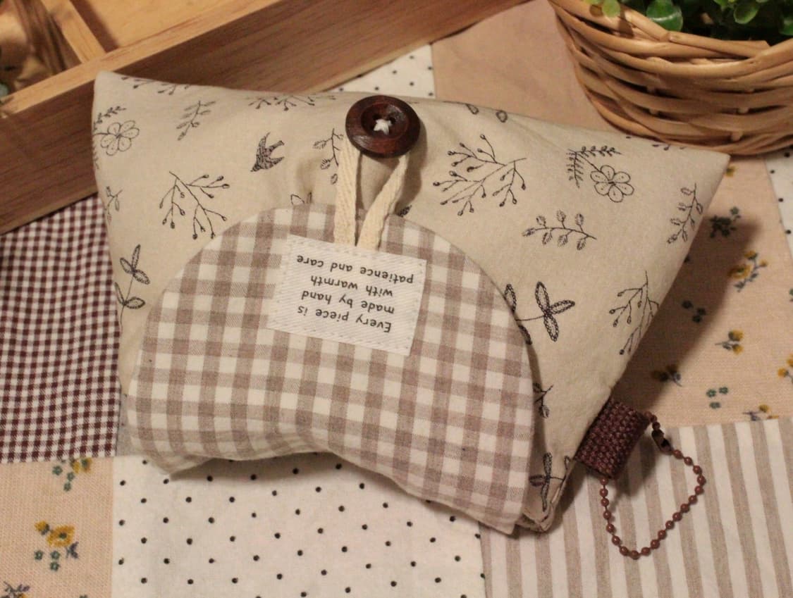 핸드메이드 핀턱 단추 파우치 상품이미지4