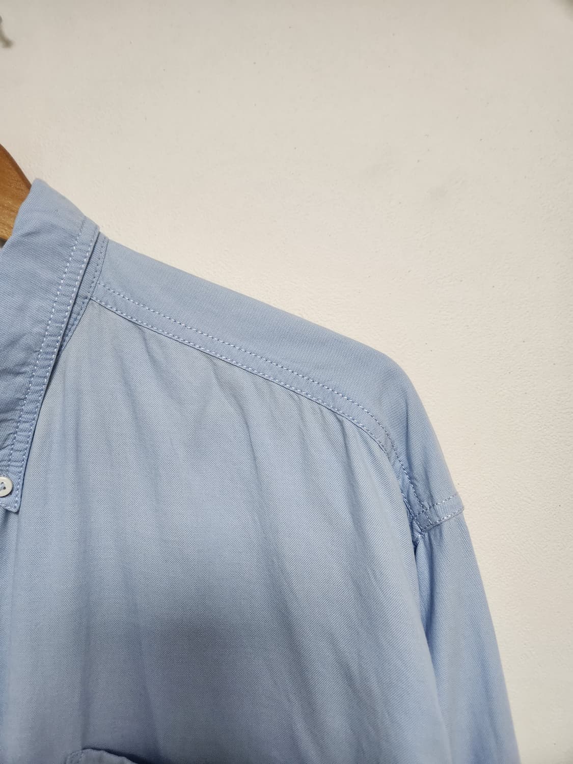 타미힐피거Tommy 블루 코튼 셔츠 2XL - S116 상품이미지3