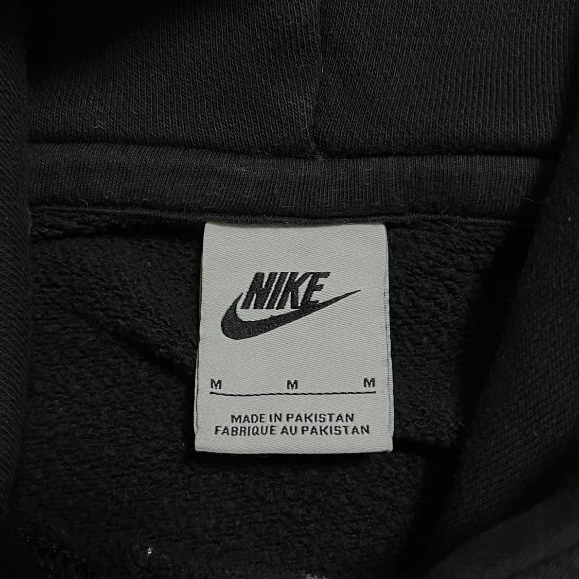 [정품] 나이키 블랙 중앙스우시 후드티 [ M ] 상품이미지4