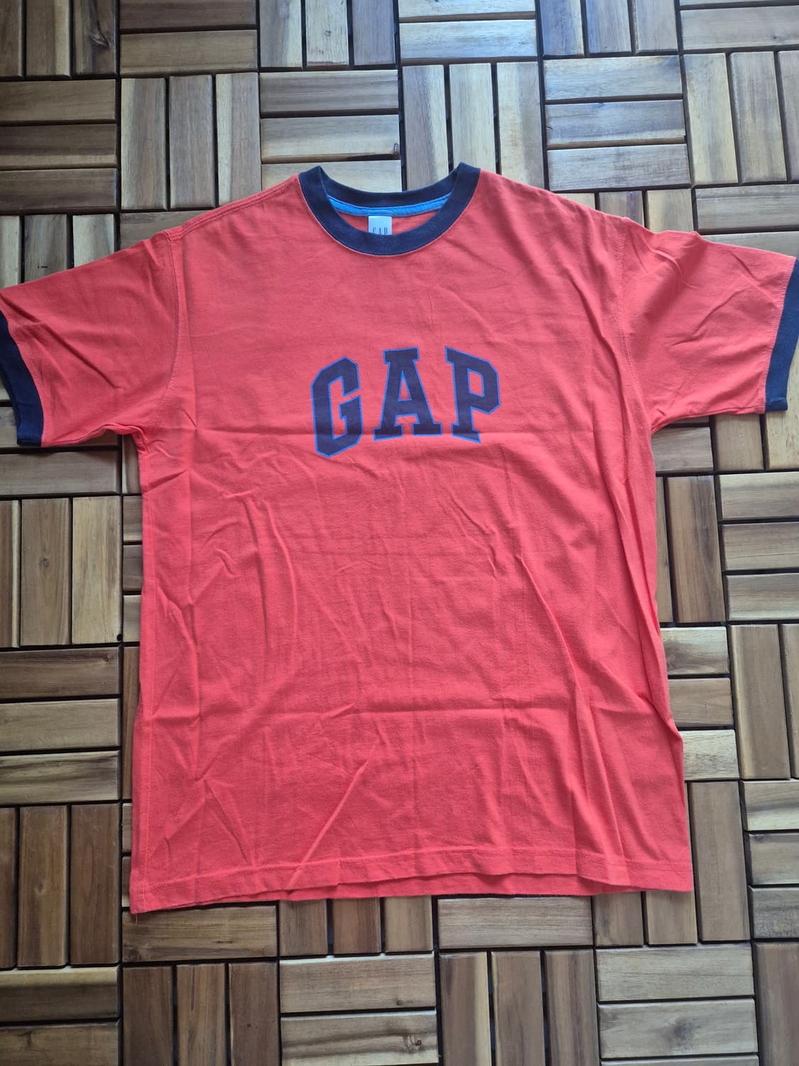 Gap 올드갭 아치로고 링거 티셔츠 Made in Korea 상품이미지1