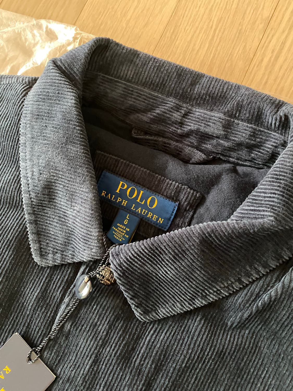 폴로 코듀로이 레터맨 자켓 L 상품이미지3