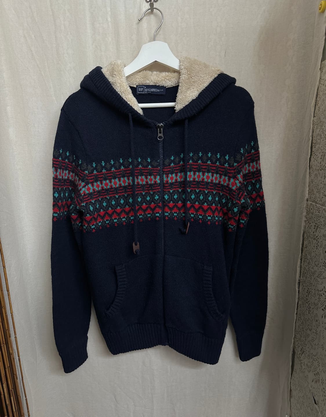 gap 노르딕 니트 후드집업 상품이미지1