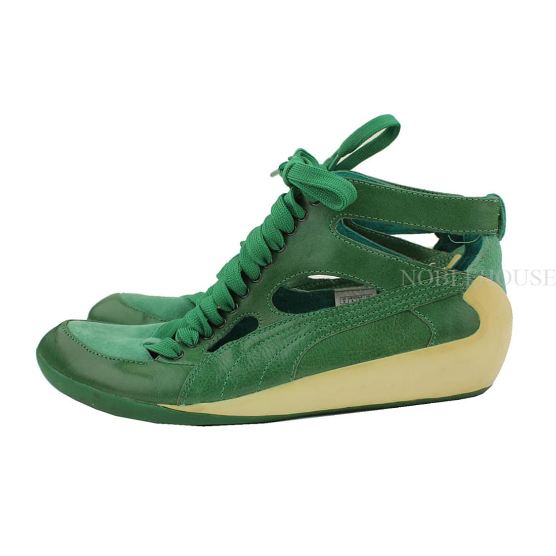 퓨마X알렉산더왕 콜라보 그린 레더 스니커즈 39 상품이미지1