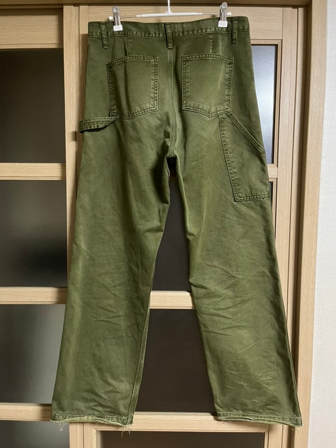 (M) A.ta CUT OFF CARPENTER PANTS MOSS 상품이미지2