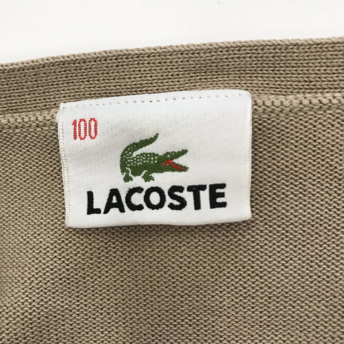 라코스테 브이넥 베이지니트 [여성100] 상품이미지5
