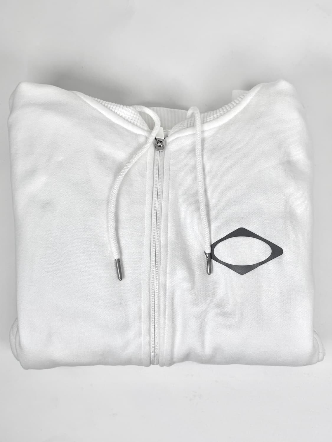 미스치프 패널드 와플 후드집업 화이트 상품이미지4