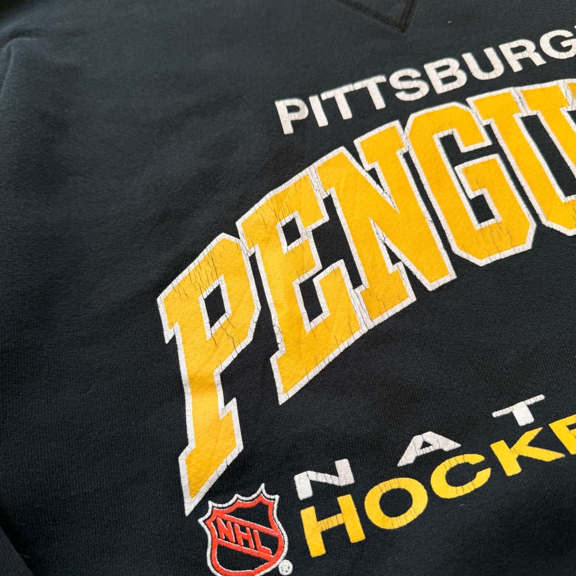 90'S USA 러셀 스웻셔츠 하키 펭귄스  상품이미지4