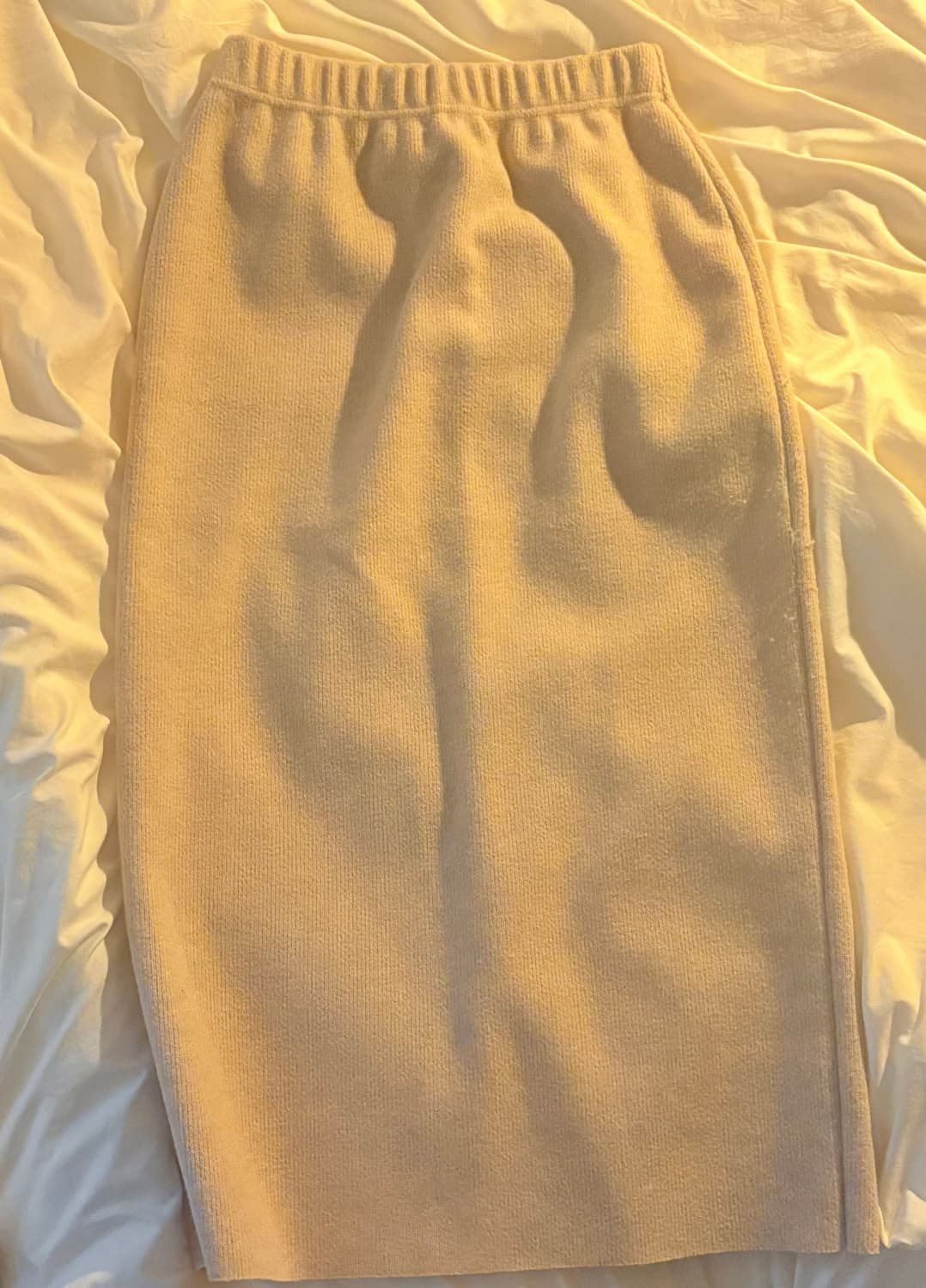 빈티지 아이보리 울 롱스커트 / 핀터깔 핀터레스트 라떼갸루 겨울 상품이미지1