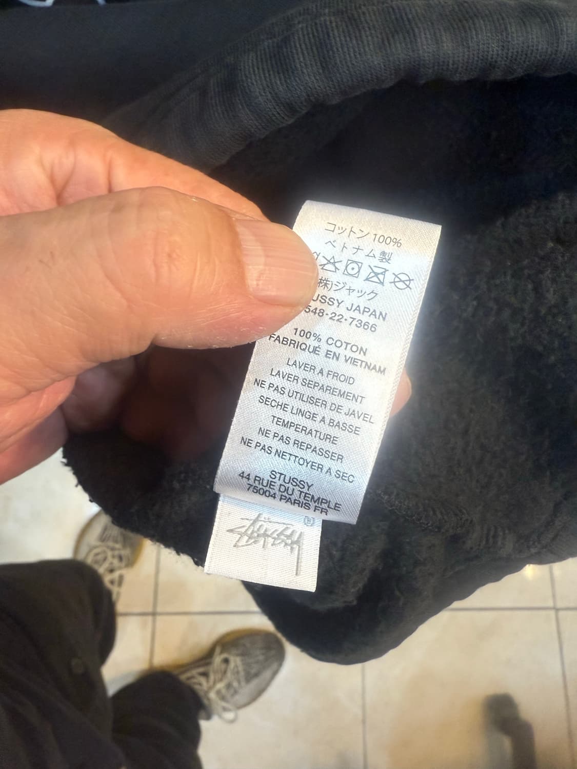 100 정품 스투시 숏슬리브 박시 크롭후드 팝니다 상품이미지4