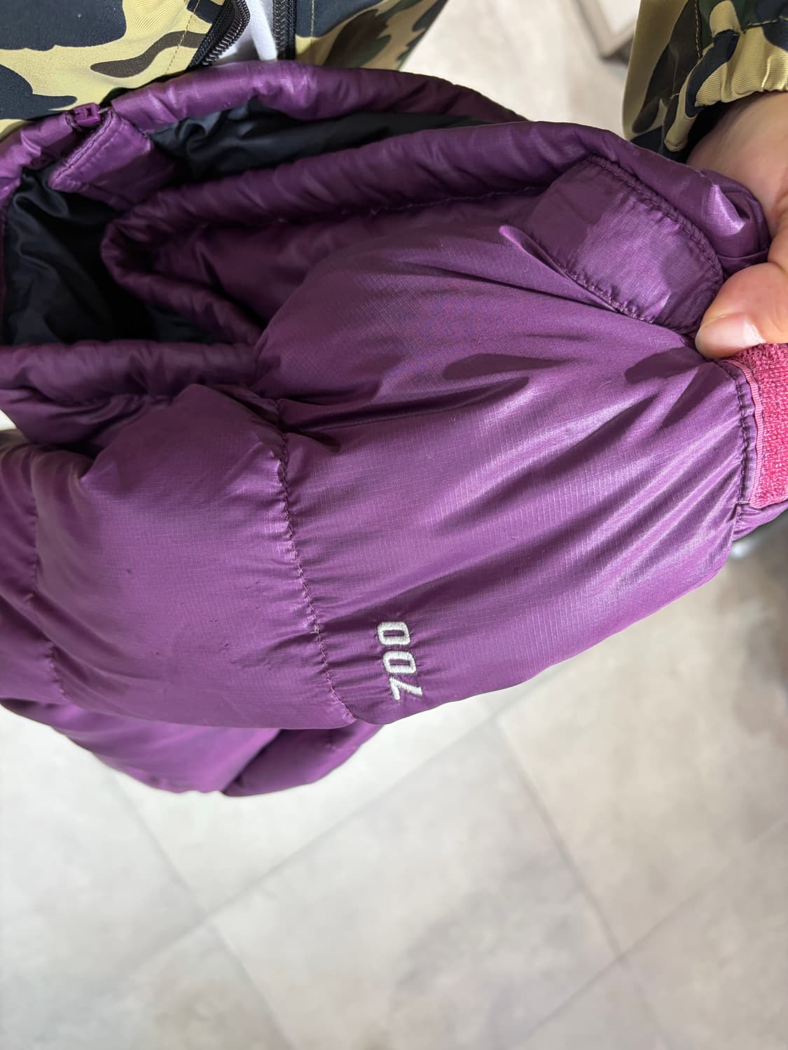 노스페이스 퍼플 보라색 눕시 700 패딩 상품이미지9