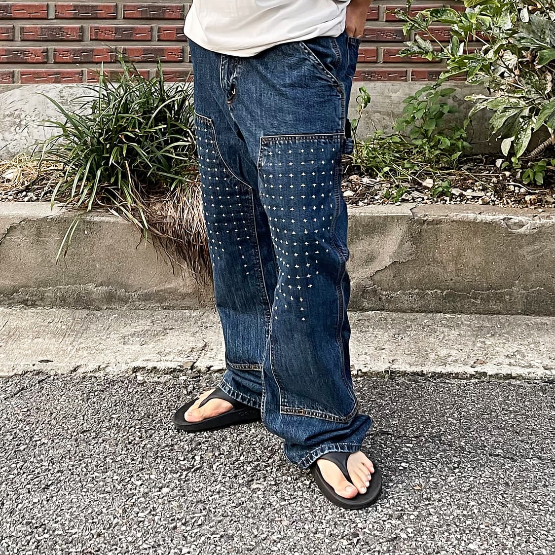 칼하트 더블니 팬츠 Carhartt Sashiko denim 상품이미지4