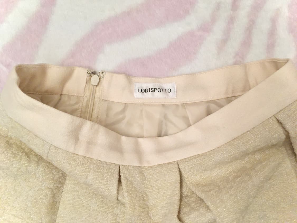 로디스포토 lodispotto 히메갸루 리본 베이지 스커트 라떼갸루 상품이미지4