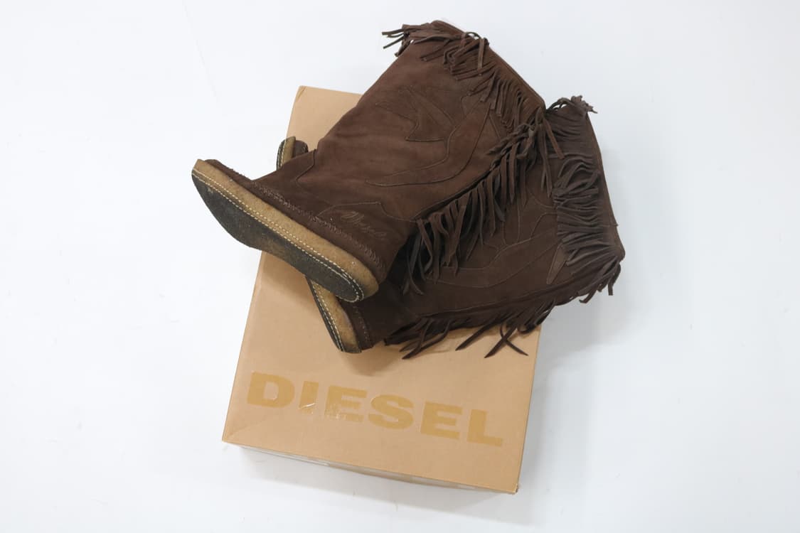 디젤 레더 프린지 웨스턴 부츠 상품이미지8