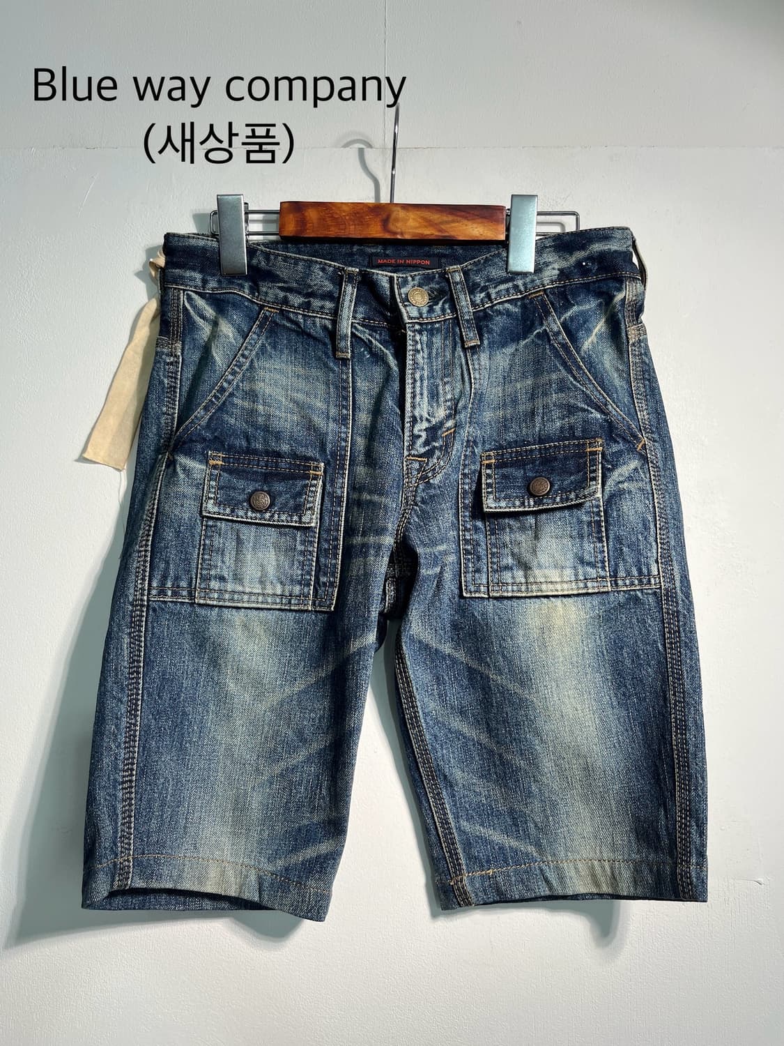 (새상품) Blue way company 블루웨이 컴퍼니 데님 숏팬츠 상품이미지1