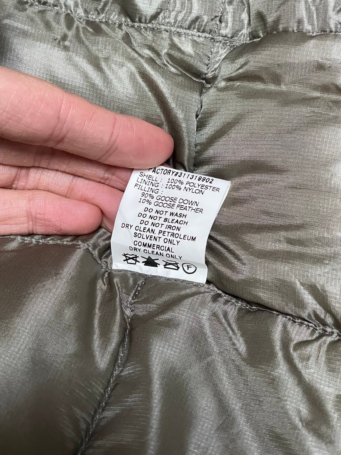 몽벨 Montbell 브라운 경량 패딩 L 상품이미지6