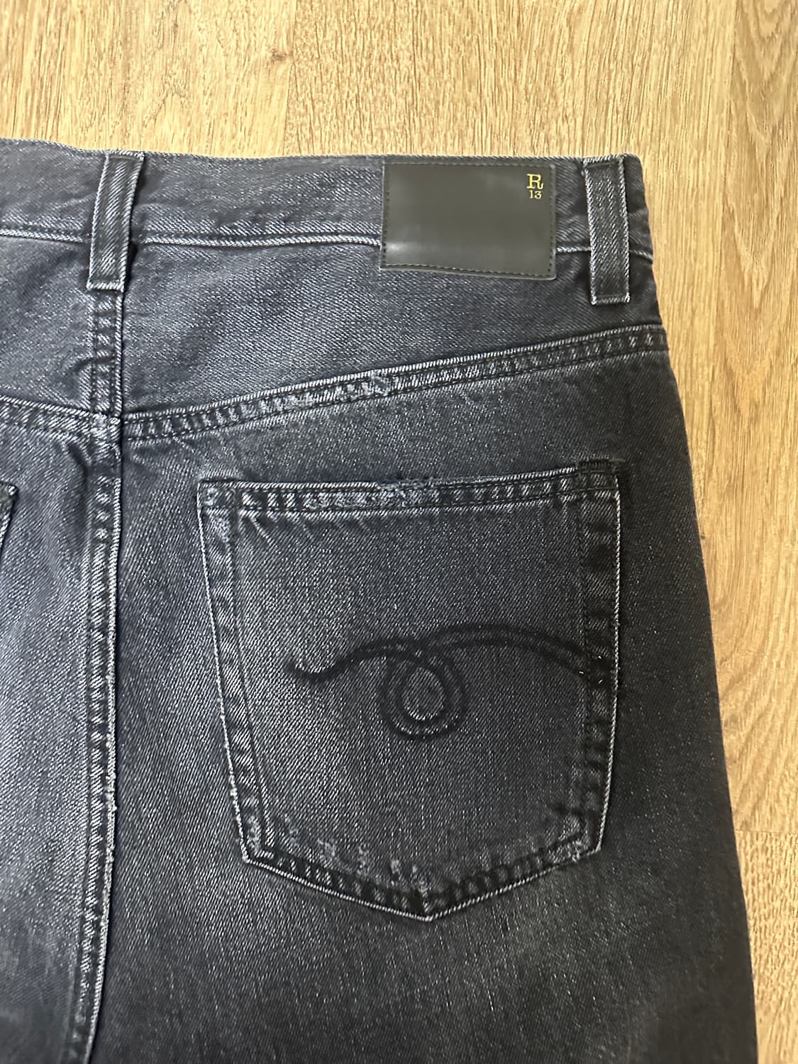 R13 흑청 데님 30 상품이미지5