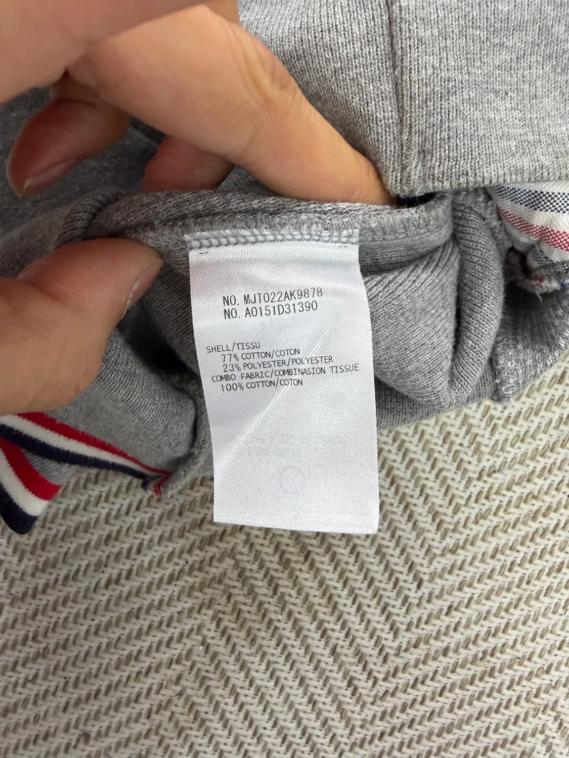 정품) 톰브라운 여성 그레이 후드 집업 0 상품이미지8